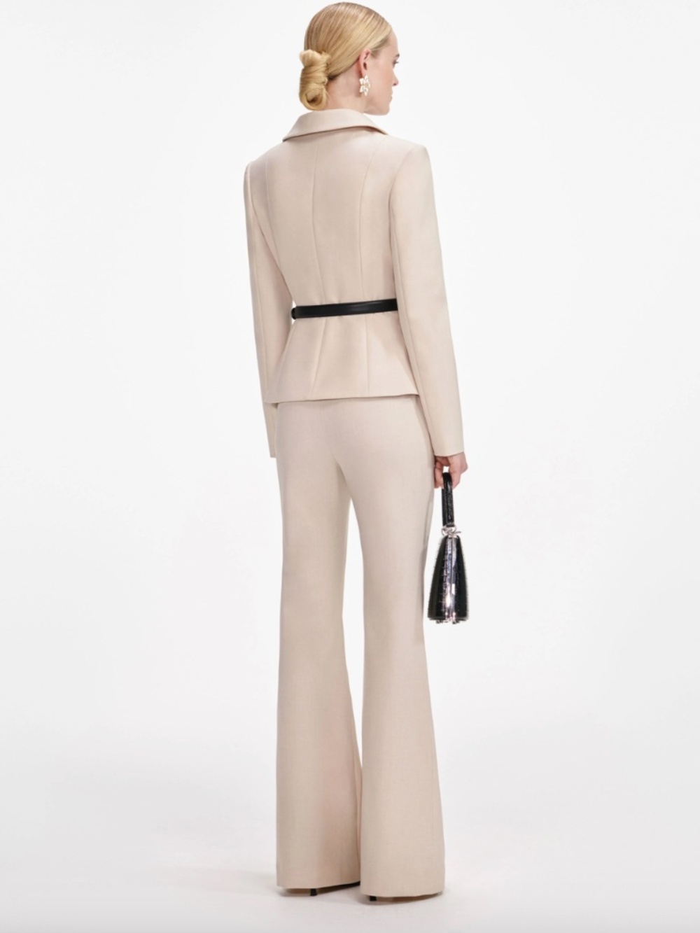 self-portrait Beige Twill Jumpsuit SS2026 - Size: US8 - MSRP $755 - NWT - Picture 3 of 5